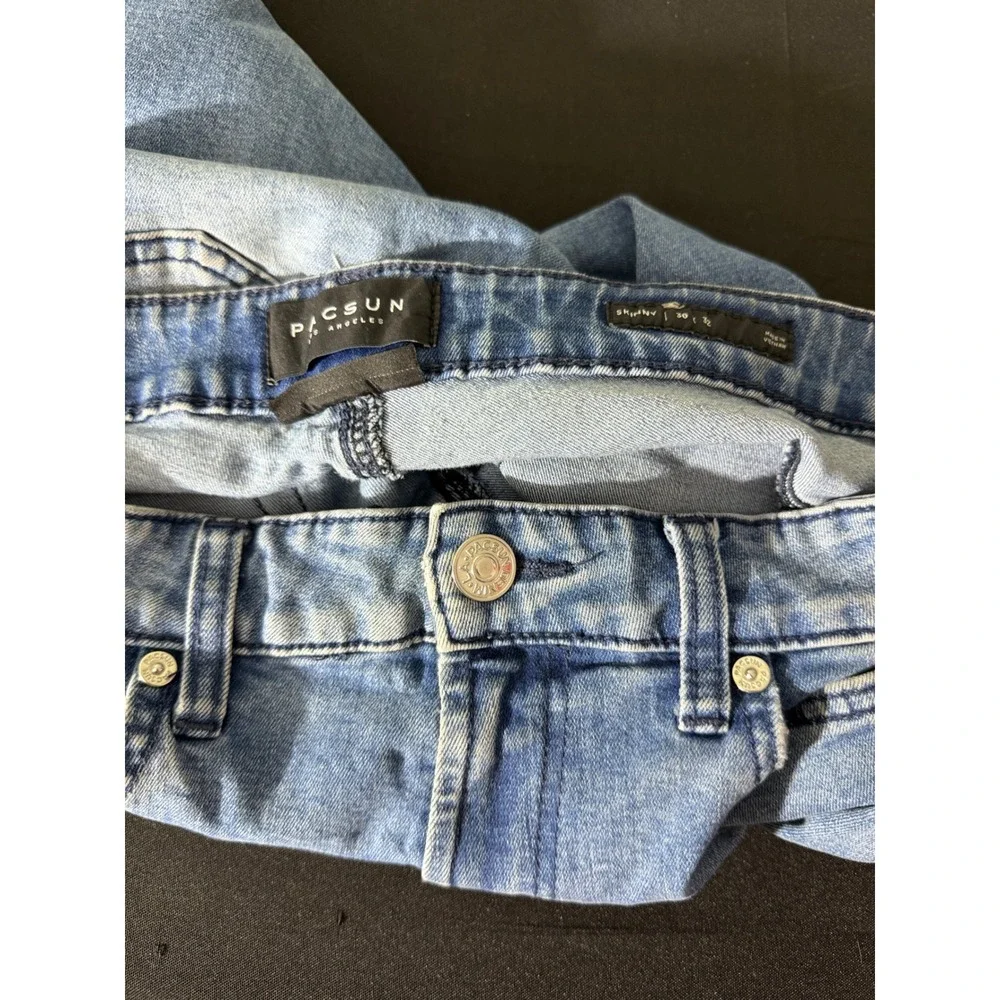 PacSun Skinny Jeans 30x32 Light Blue Excellent Active Stretch Denim